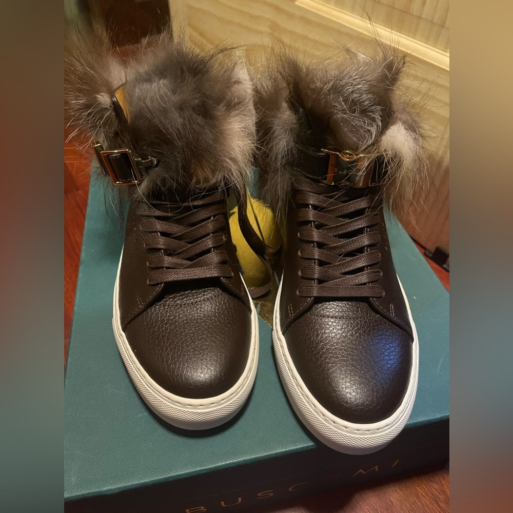 Buscemi Alce Rabbit Fur Sneaker